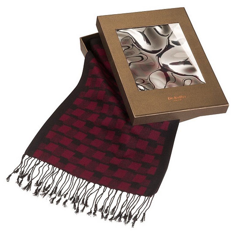 Шарф мужской Dr.Koffer 30*180см,  50% - шелк, 50% - вискоза