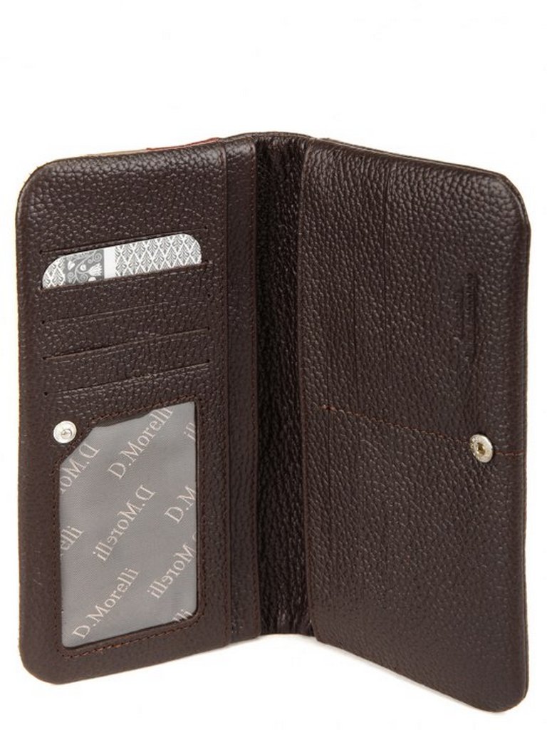 Портмоне D.Morelli "Patch" бордо