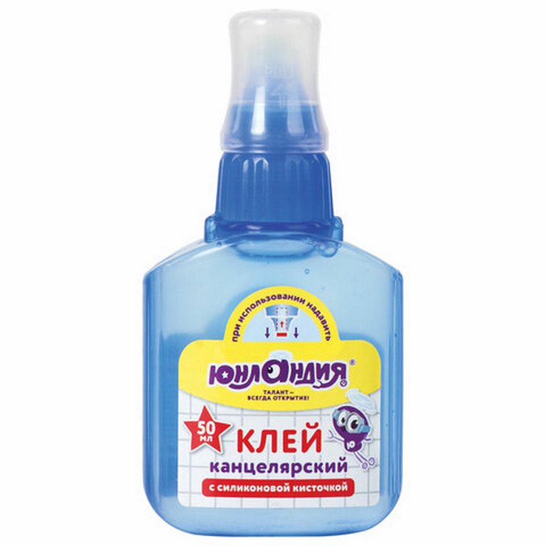 Клей силикатный с аппликатором силиконовым 50мл ЮНЛАНДИЯ