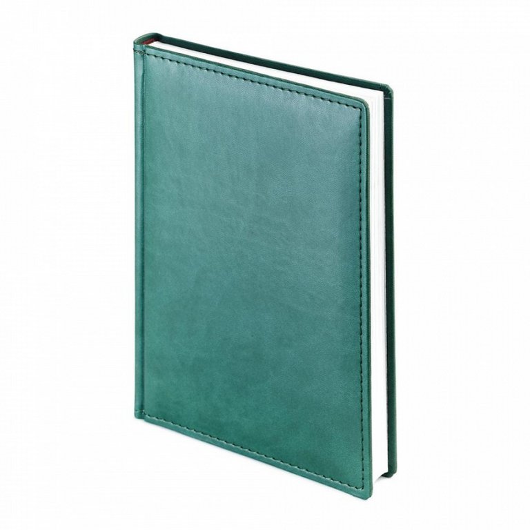 Ежедневник без дат 145*216 мм Альт "Velvet" зеленый