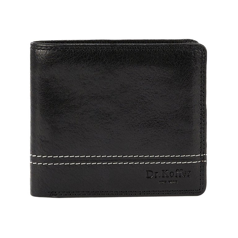 Портмоне Dr.Koffer 11*9 см нат. кожа, черный