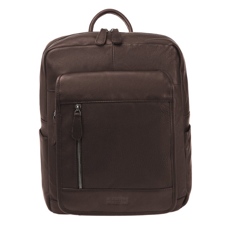 Рюкзак молодежный мужской  Dr.Koffer натуральная кожа 36*28*10см, коричн.