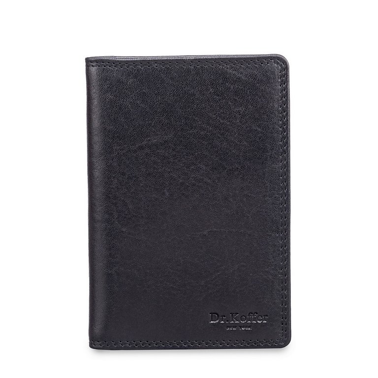 Обложка для автодокументов Dr.Koffer нат. кожа, черный