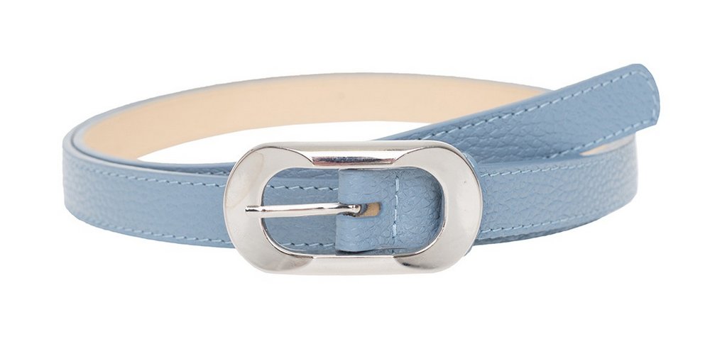 Ремень Alliance нат. кожа,  ширина 20мм, лазурь