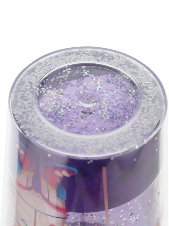 Стакан с трубочкой и крышкой 450мл "Космическое путешествие"