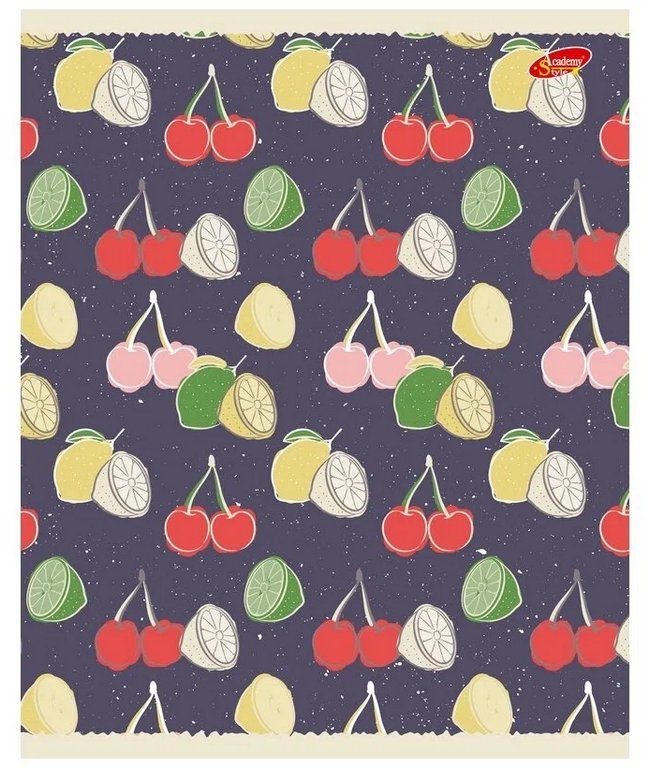 Тетрадь 80 лист кл. А5 на скрепке "Ягоды"