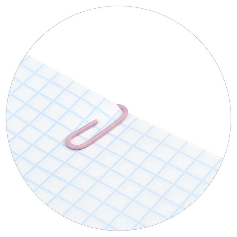 Скрепки розовые "Белый котик" 28 мм 40 шт/уп