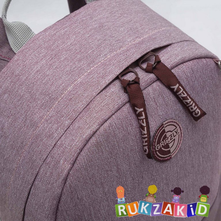 Рюкзак молодежный женский Grizzly 24*38*12 см. пурпурный