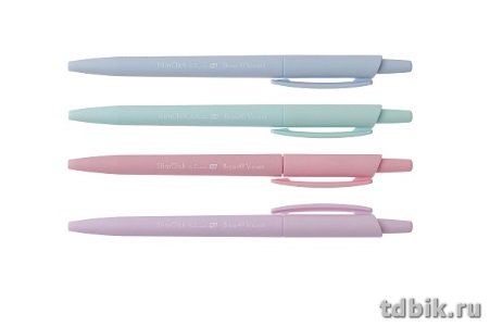 Ручка шариковая авт. Bruno Visconti SlimClick "Zefir" антискольз. 0,5мм синяя (линия 0,3мм)