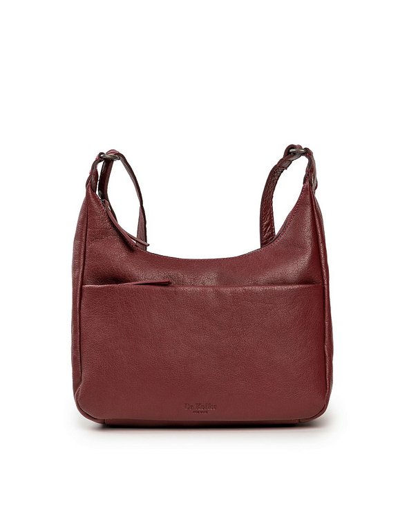 Сумка женская Dr.Koffer 28х21х9см см, нат.кожа бордовая