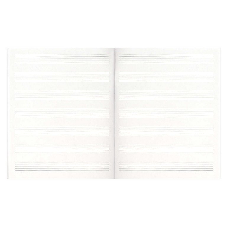 Тетрадь для нот 24 л., А5 на скрепке "Уличный музыкант" для младших классов вертикальная