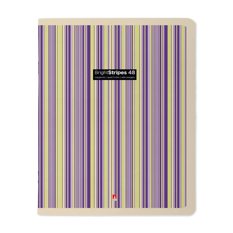Тетрадь 48 лист кл. А5 на скрепке "STRIPES"