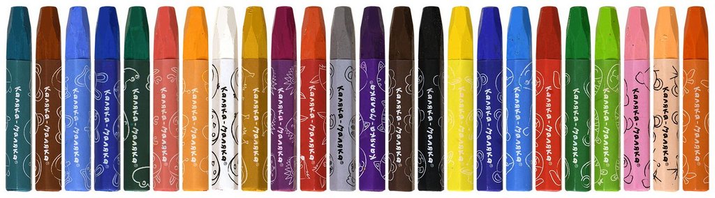 Пастель масляная 24 цв. Каляка-Маляка, шестигранные мелки