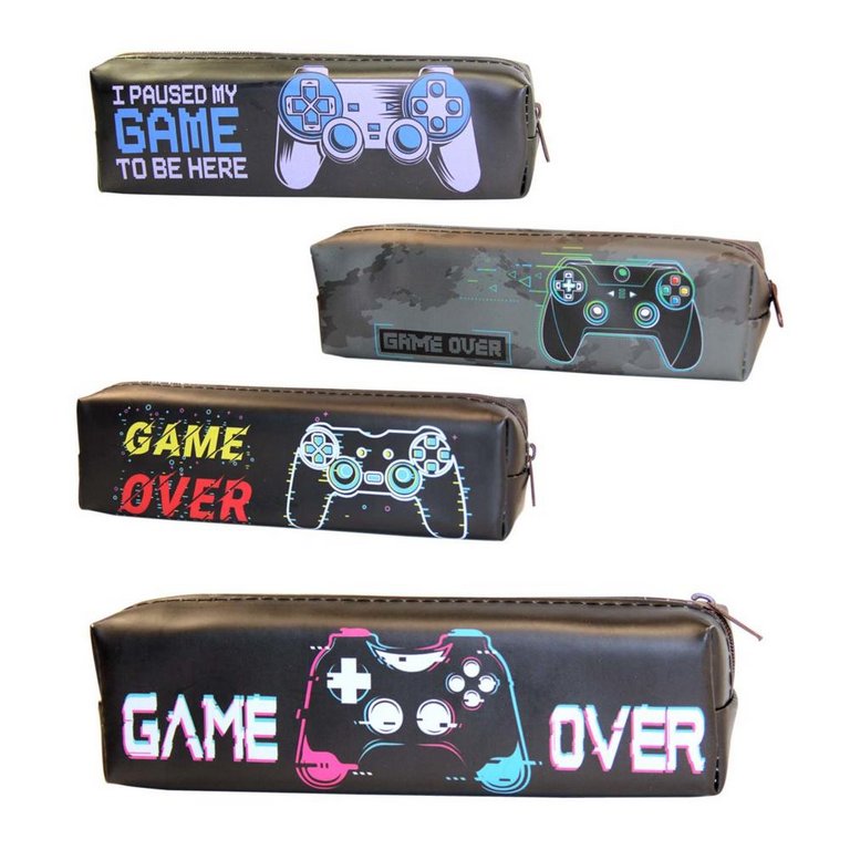 Пенал  для мальчика "Джойстик" 20*6*4 см, ПВХ (ассорти)