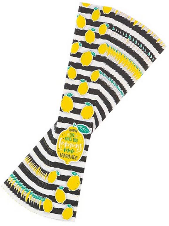 Закладка пластиковая "КРАСИВЫЕ ЛИМОНЧИКИ" 40*245мм