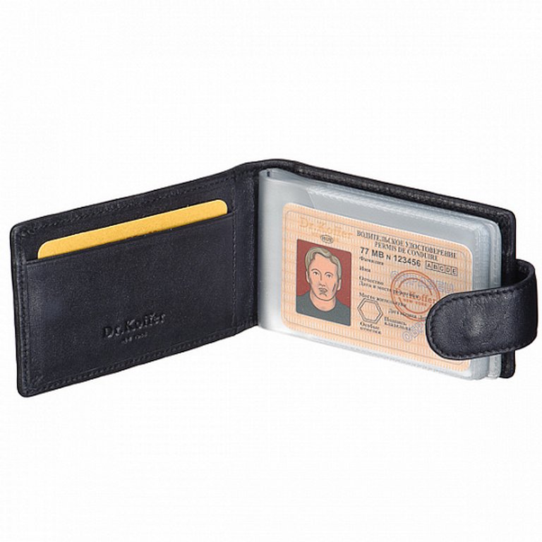 Визитница Dr.Koffer 11*7см на 48 визиток, коричневый