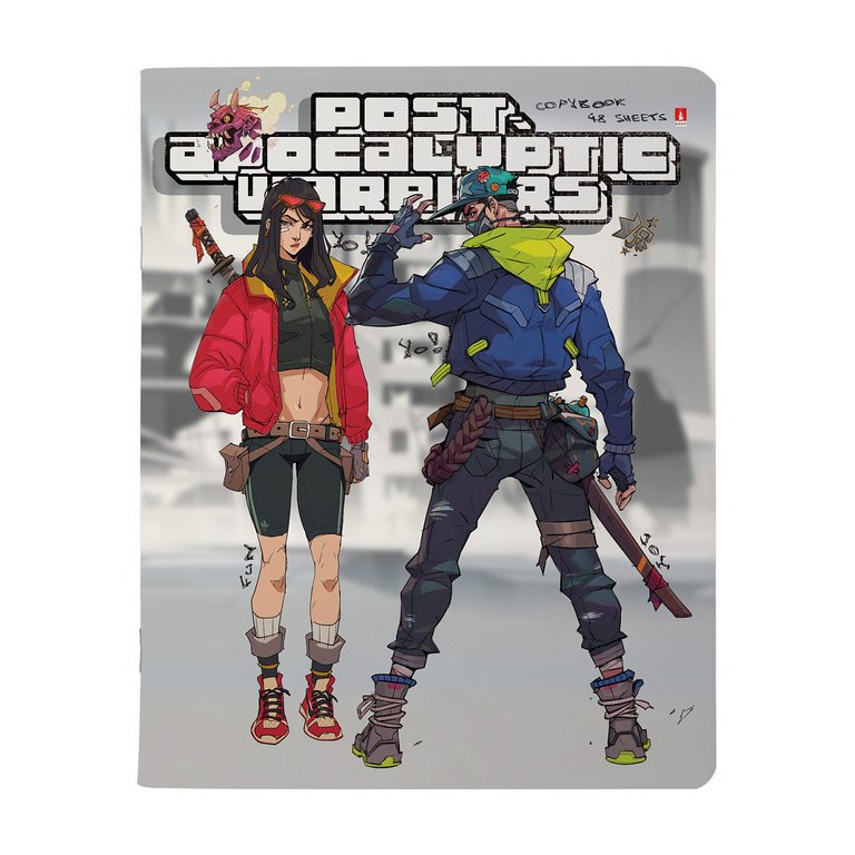 Тетрадь 48 лист кл. А5 на скрепке "Manga. Warriors"