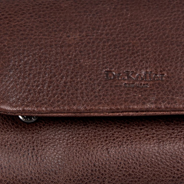 Портмоне Dr.Koffer 15*10,5 см нат. кожа, коричневый