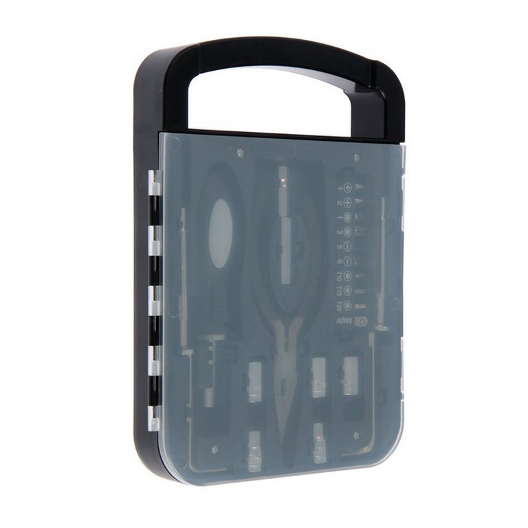 Набор инструментов "ТУНДРА" подарочный пластиковый кейс, 22 предмета