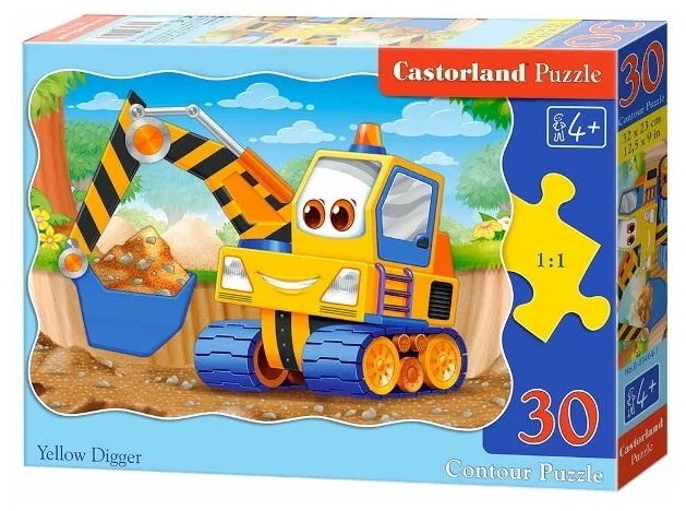 Пазлы MIDI  30 дет. "Экскаватор" Castor Land 4+