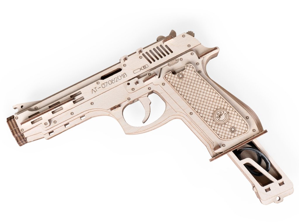 Сборная модель из дерева   81 дет. "Пистолет № ЛТ07052018" 230*35*148мм