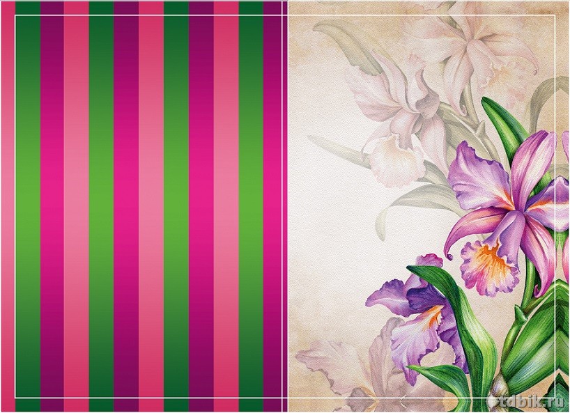 Обложка для паспорта "Лилия" ПВХ   13,2*18,6