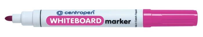 Маркер для доски Centropen 2,5 мм розовый круг.