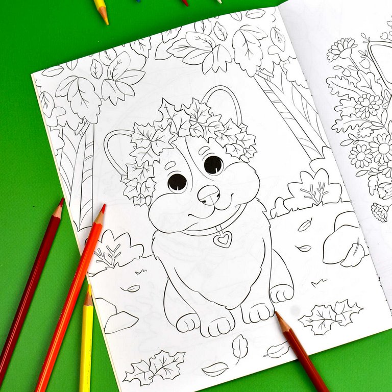 Раскраска А4 "Времена года. Осень" 8л Феникс+