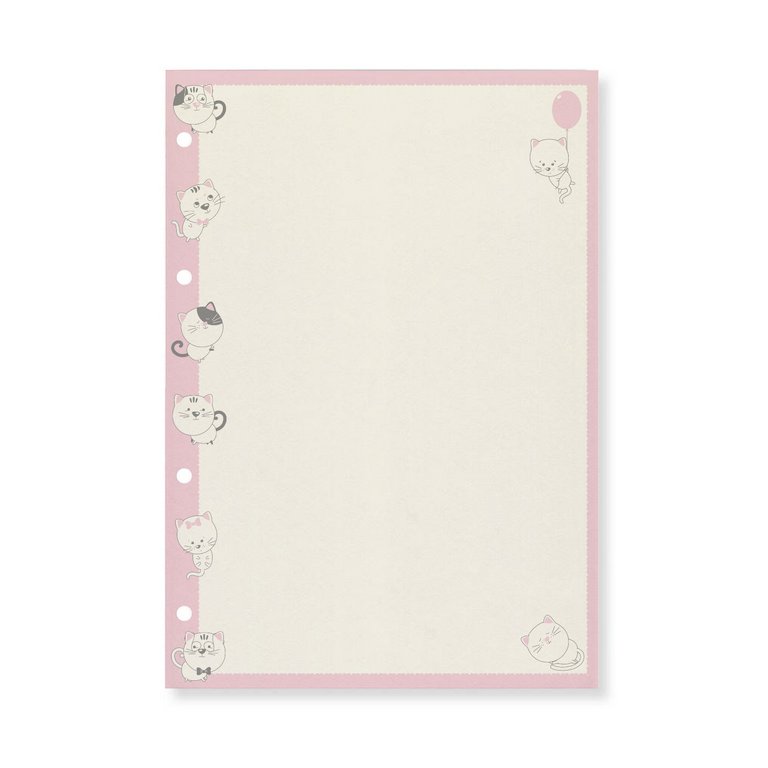 Сменный блок А5 50л. к общим тетрадям, без линовки, тонир. бежевый "КОТЯТА"