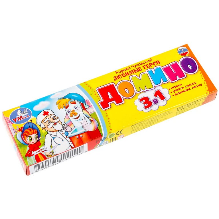 Игра настольная Домино "Любимые герои. К.Чуковский" Умка
