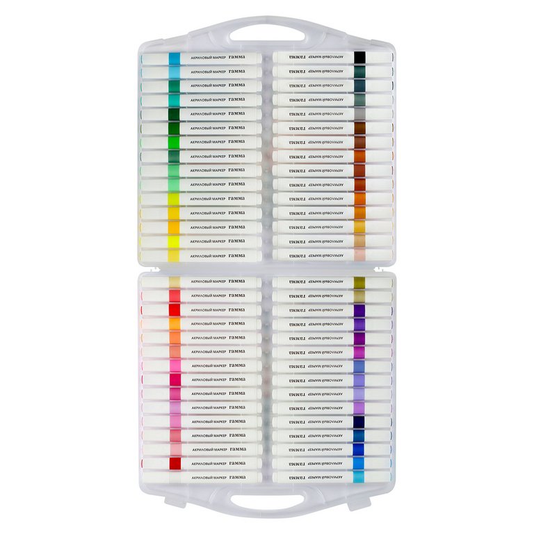 Набор маркеров акриловых 60 цв. Гамма "Классические" трёхгранные