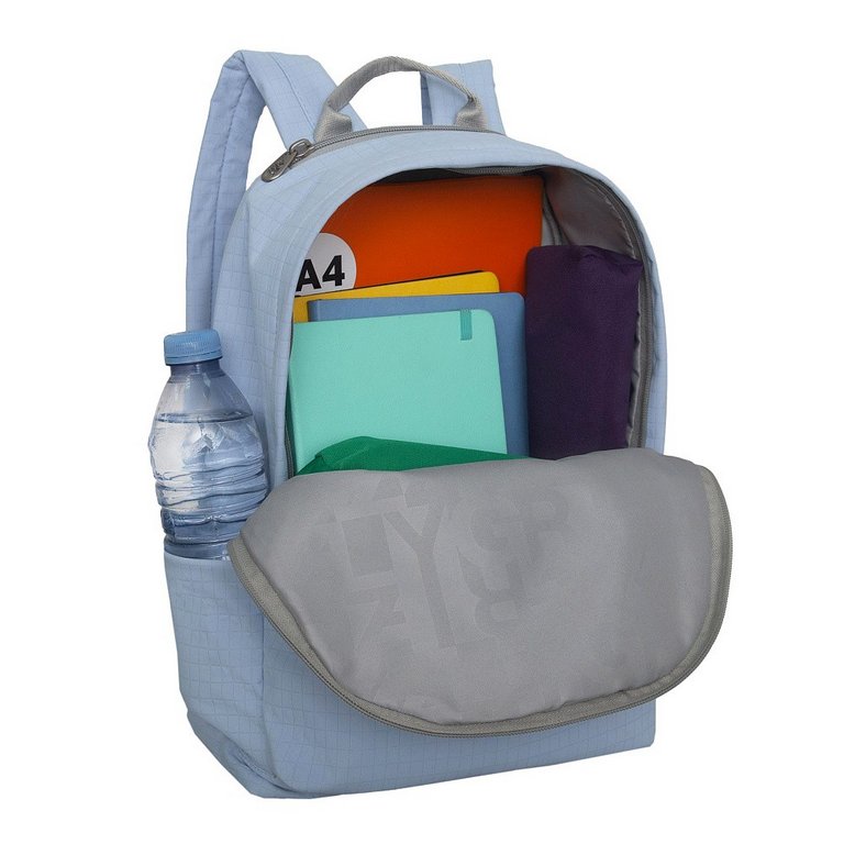 Рюкзак молодежный женский Grizzly 38*26*12 см., небесный