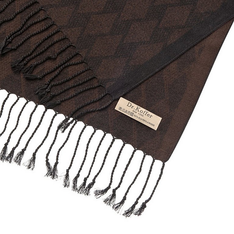 Шарф мужской Dr.Koffer 30*180см,  50% - шелк, 50% - вискоза
