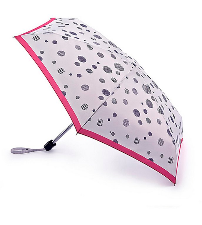 Зонт женский механика Fulton SketchedSpot "Горох зарисованный" диаметр купола 86см