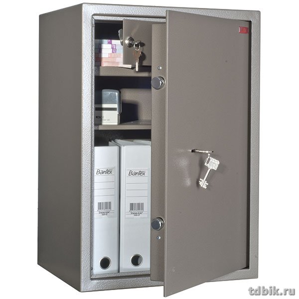 Сейф офисный Aiko (630*440*355 мм) 29 кг, ключевой замок, трейзер, полка