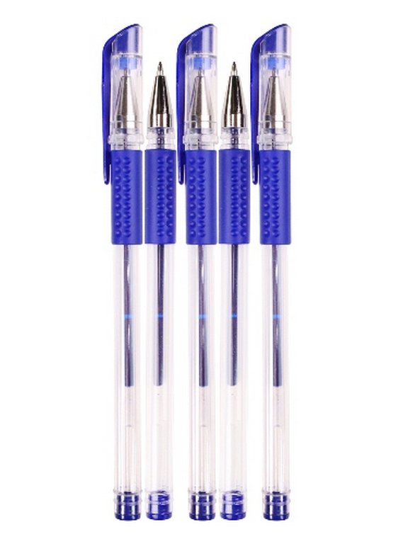 Ручка гелевая Legend резин. упор 0,7мм синяя  (стерж.130мм, линия 0,5мм)