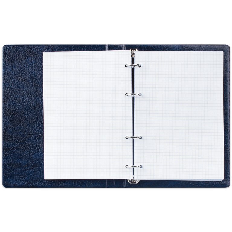 Тетрадь 90 лист кл. А5 на кольцах со сменным блоком Синяя