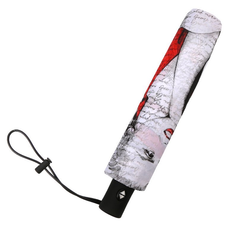 Зонт женский суперавтомат Fabretti, мини , 3 сложения, эпонж