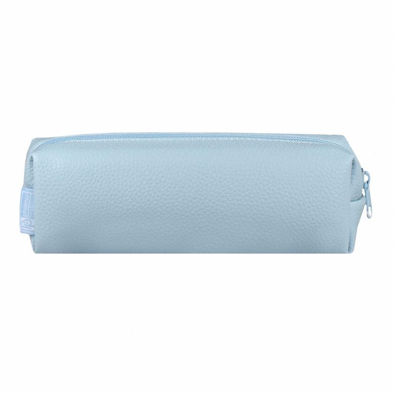 Пенал  для девочки Феникс + "Голубой" 20*6*5,5 см кожзам