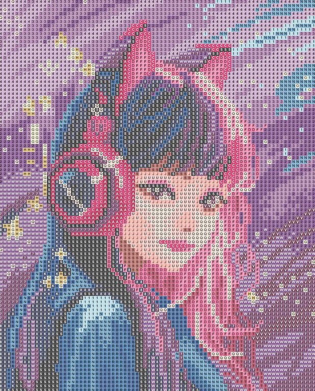 Алмазная мозаика 20*25см "Девочка в наушниках" Феникс+