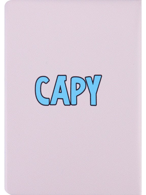 Обложка для паспорта MILAND "Капибара с птичкой" ПВХ slim