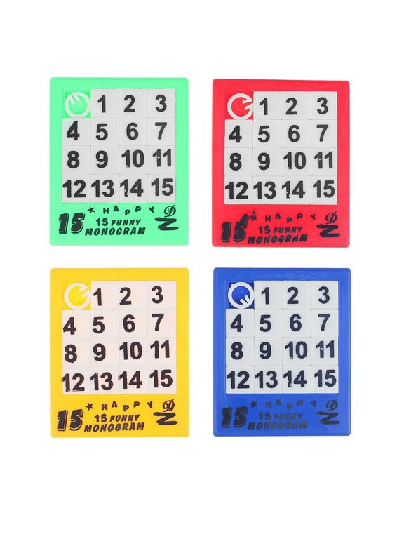 Игра настольная Пятнашки "Собери цифры"