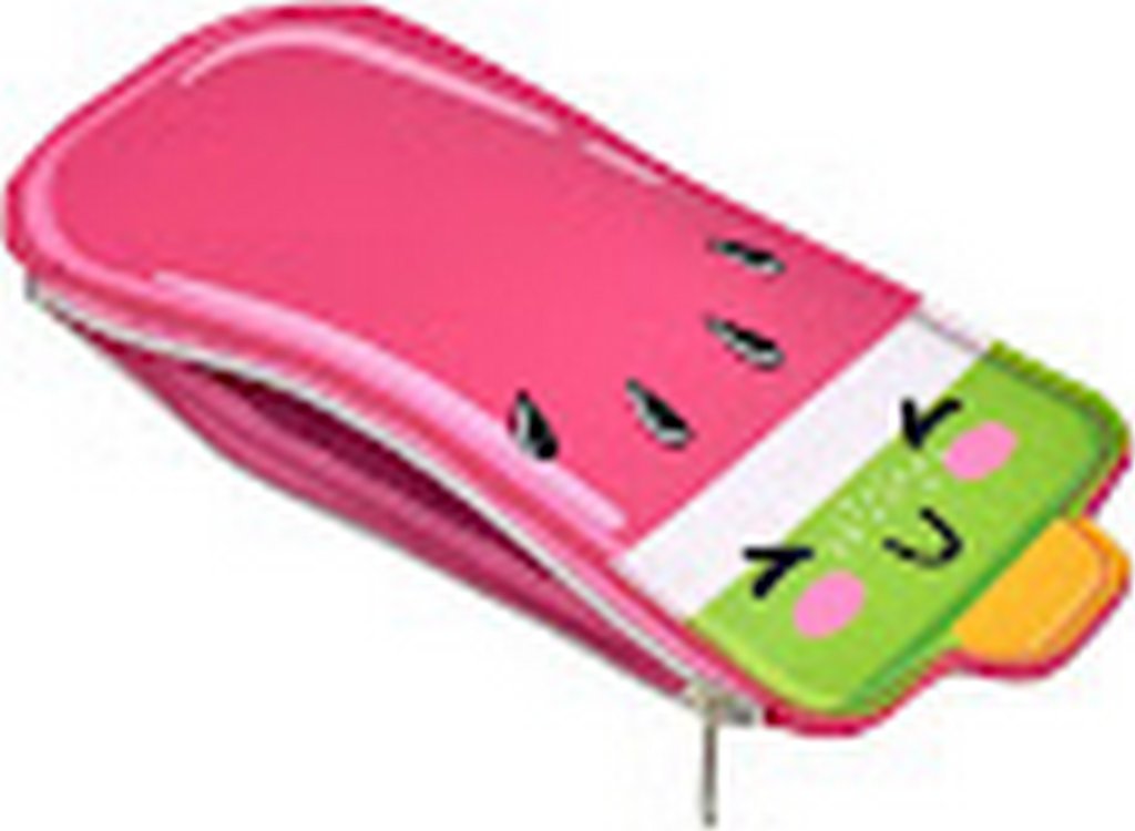 Пенал  для девочки Феникс + "Фруктовый лед" 10х21 cм, иск. кожа