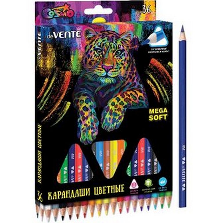 Набор карандашей  36 цв. трехгранные deVENTE "Triolino Ultra 4М"