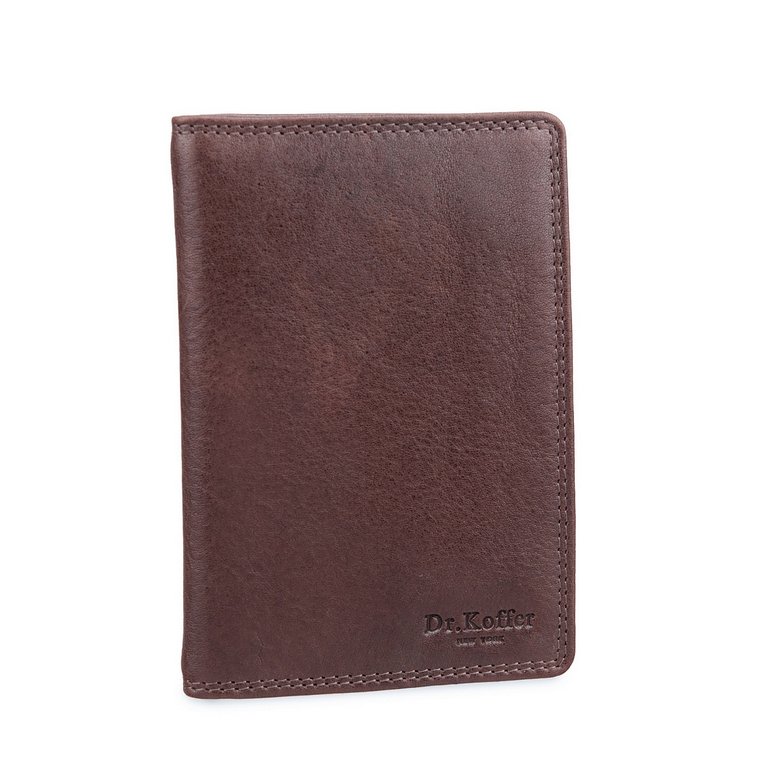 Обложка для автодокументов Dr.Koffer нат. кожа, коричневый