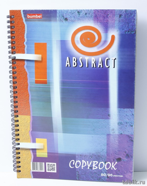 Тетрадь 80 лист кл. А4 на спирали обложка цветной картон