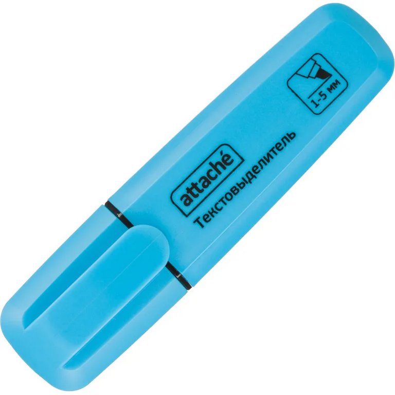 Текст-маркер Attache голубой, 1-5мм