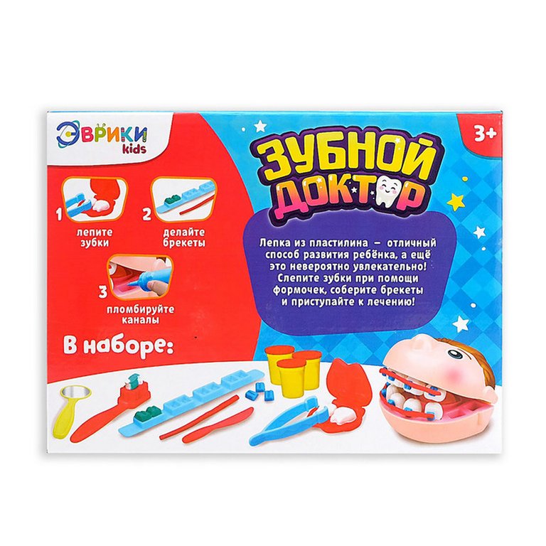 Игра развивающая "Зубной доктор" 3+, ЭВРИКИ Игра развивающая "Зубной доктор" 3+, ЭВРИКИ
