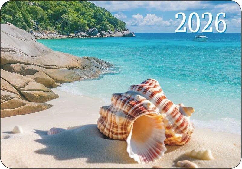 Календарь 2026г. карманный "На берегу океана"