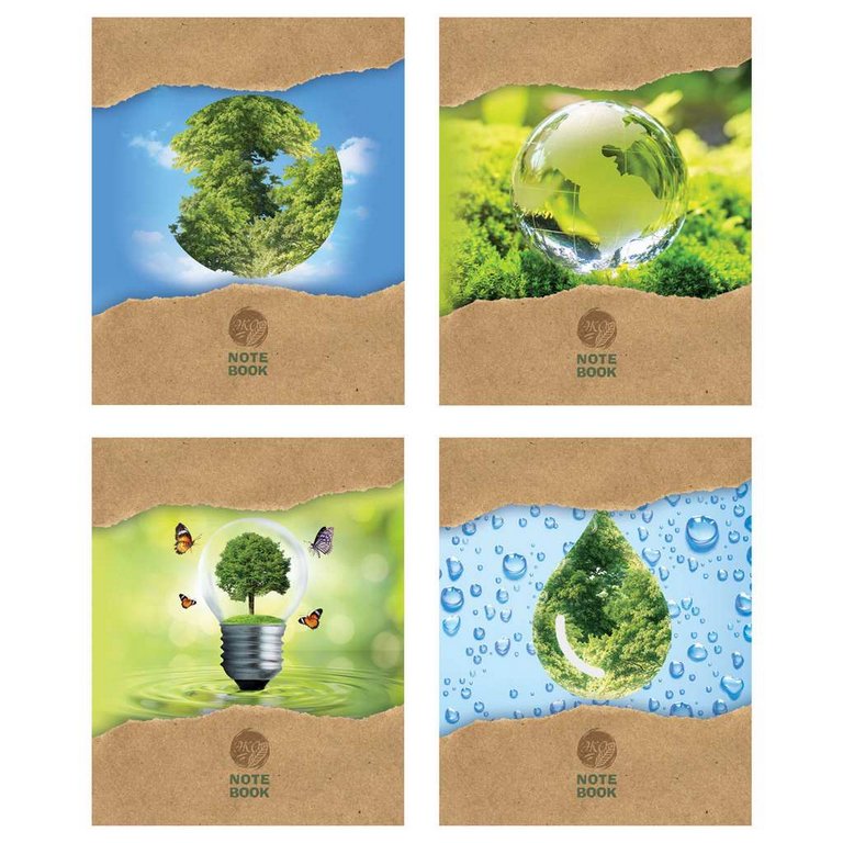 Тетрадь 96 лист кл. А5 на скрепке "Эко прорыв"